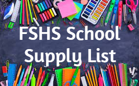 School Supplies for FSHS