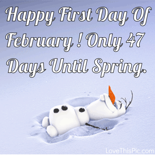 Spring is less than 7 weeks away!