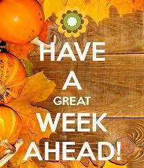 It's going to be a great week!