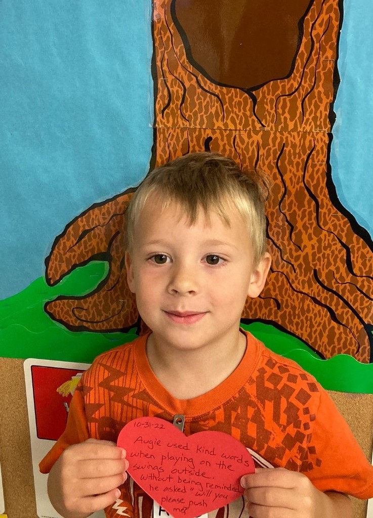 10/31/2022 Augie received a Kindness Heart Award 