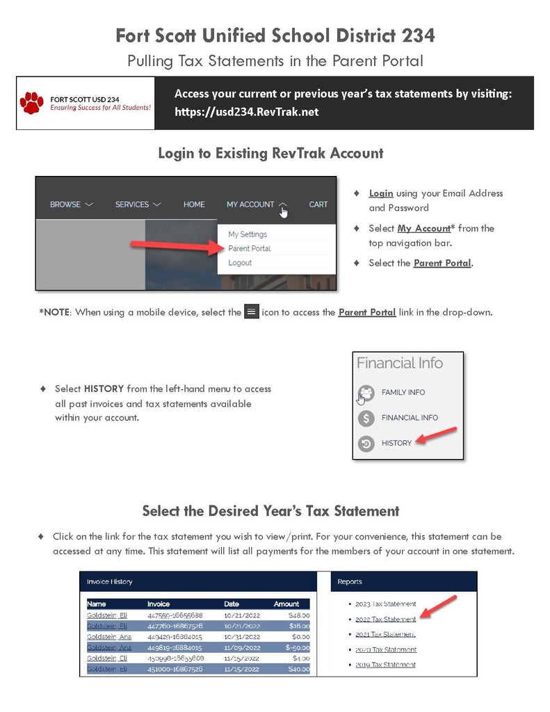 Tax Statements - ASCC