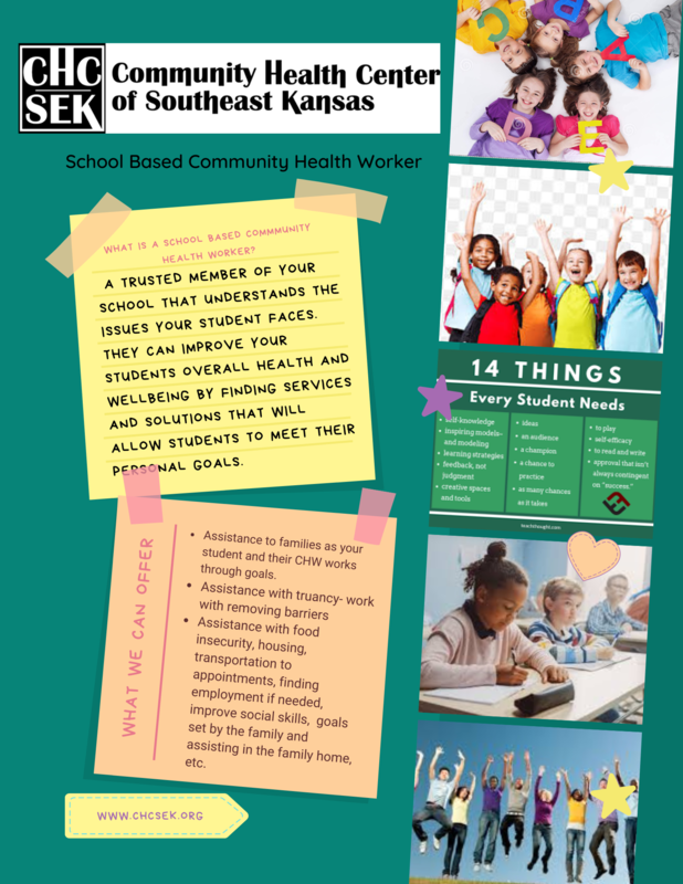 New Community Health Worker FSHS! FORT SCOTT HIGH SCHOOL